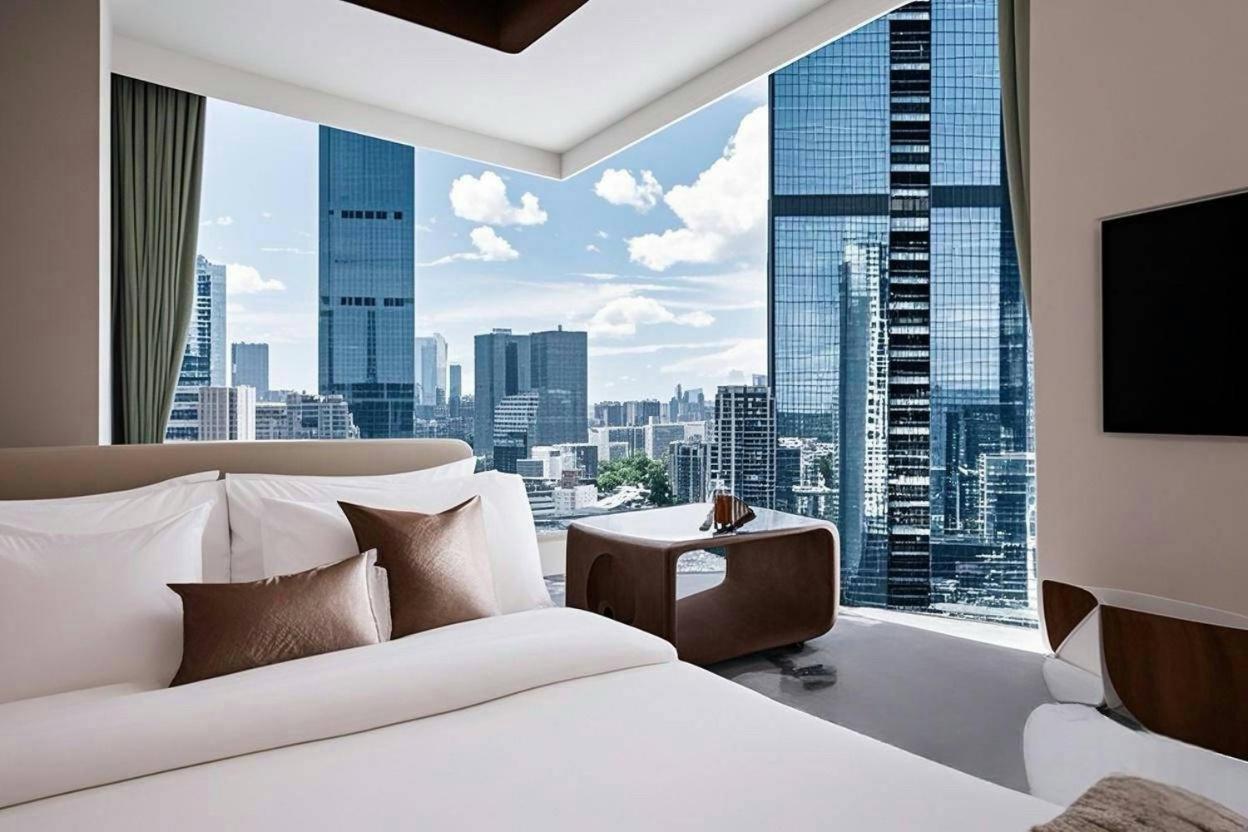Yun Jin City View Hotel - Guangzhou Taikoo Hui Zhujiang New Town Tianhe Sports Center מראה חיצוני תמונה